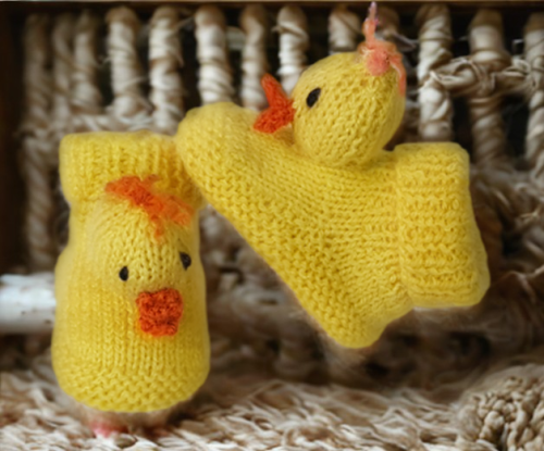 Baby Chick Booties Knitting E-Pattern - Image 5