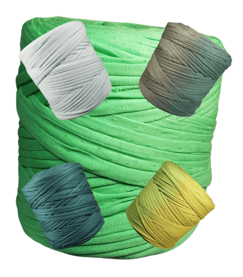 T Shirt Yarn Green Shades - Image 15