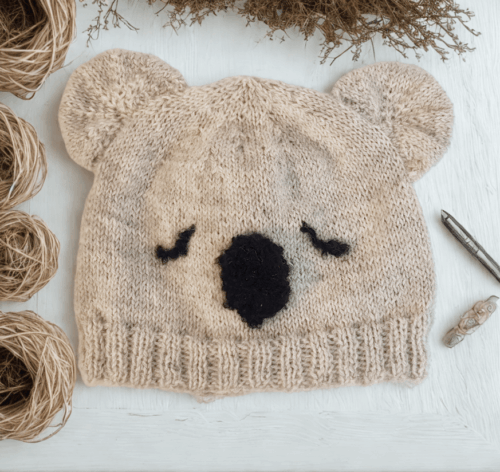 Koala Baby Hat Knitting Pattern - Image 2