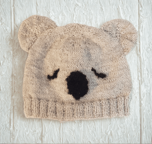 Koala Baby Hat Knitting Pattern - Image 3