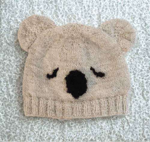 Koala Baby Hat Knitting Pattern