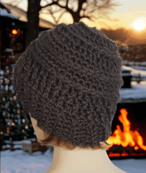 Textured Beanie Pattern - Image 4