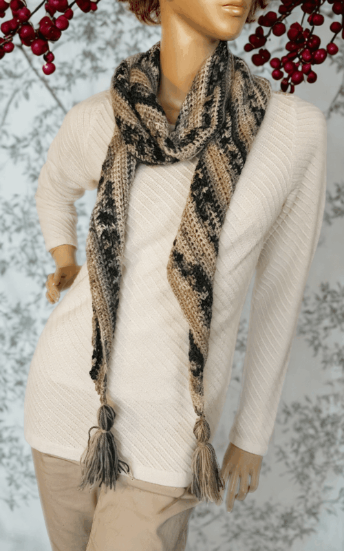 Beginner Crochet Roll Scarf Pattern - Image 9