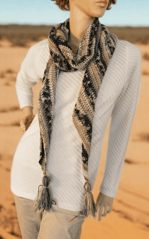 Beginner Crochet Roll Scarf Pattern - Image 7
