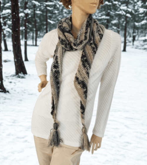 Beginner Crochet Roll Scarf Pattern - Image 5