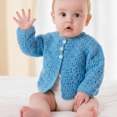 Crochet Baby Cardi Kit