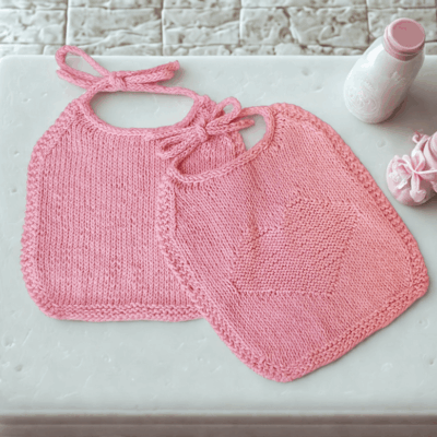 Baby Bib Knitting Pattern