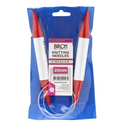 Birch Circular Knitting Needle 20mm - 80cm