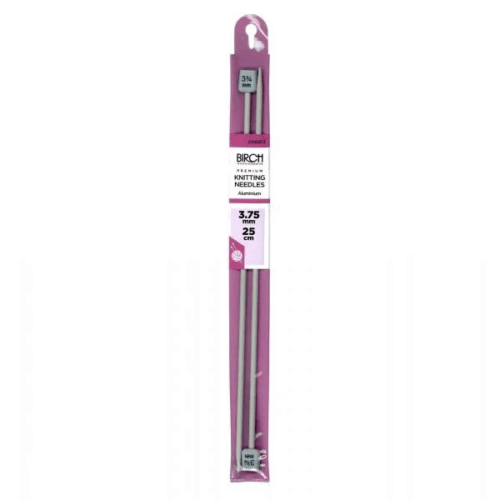Birch 3.75mm 25cm Premium Knitting Needles