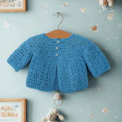 Easy Crochet Baby Cardigan Pattern