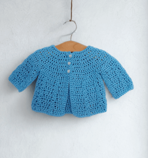 Easy Crochet Baby Cardigan Pattern - Image 2