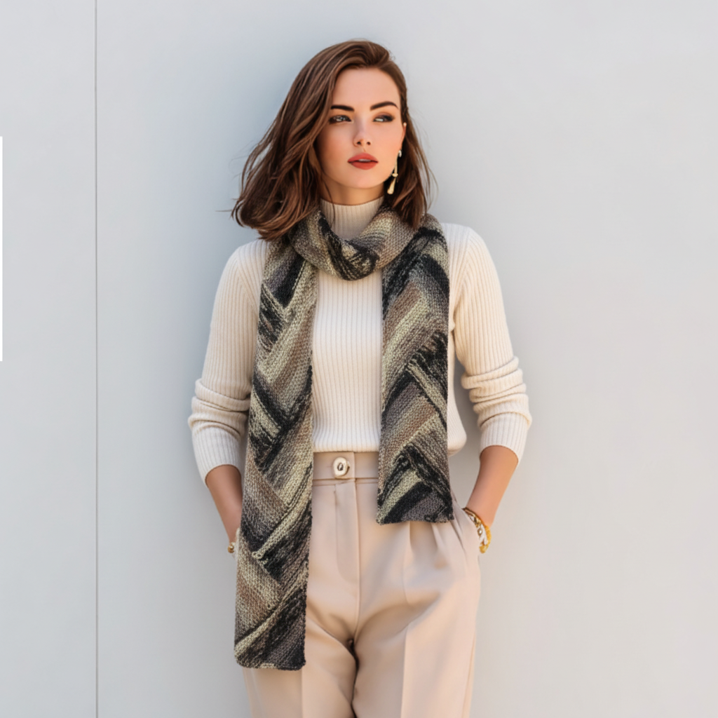 Beginner Knit Twine Scarf Pattern