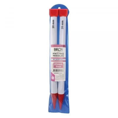 Birch Knitting Needle 30cm - 20mm