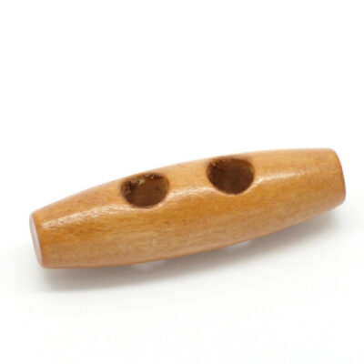 Wood Toggle Buttons 4cm Light Coffee