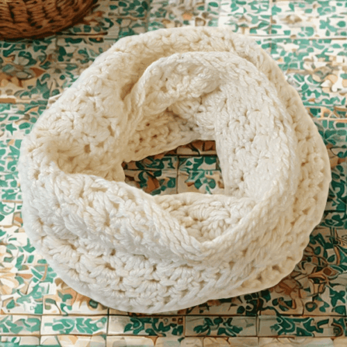 Beginner Crochet Alpaca Infinity Scarf Pattern - Image 3