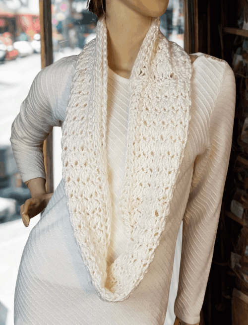 Beginner Crochet Alpaca Infinity Scarf Pattern - Image 4