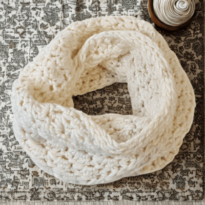 Beginner Crochet Alpaca Infinity Scarf Pattern