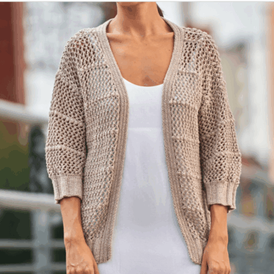 Free Cotton Silk Cardigan Pattern