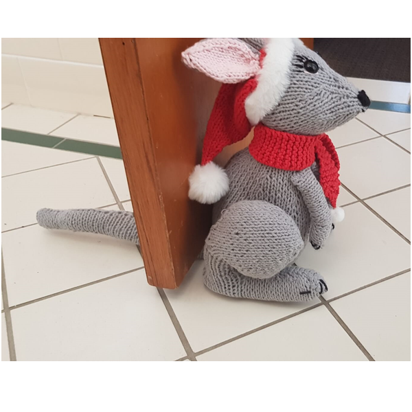Knit Kangaroo Doorstop Pattern