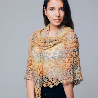 Leila Shawl Crochet Kit