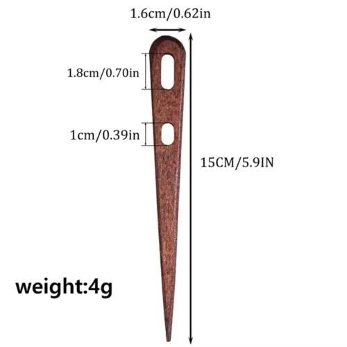 Extra Large Wood Darning Needle T-Shirt Yarn Needle - Image 4