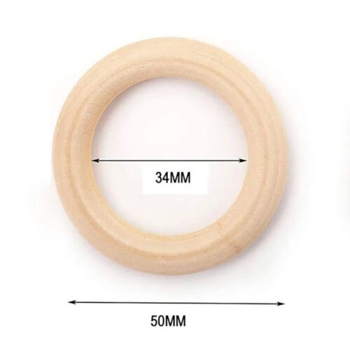 Natural Wood Rings 5cm to 7cm - Image 5