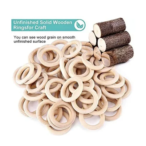 Natural Wood Rings 5cm to 7cm - Image 9