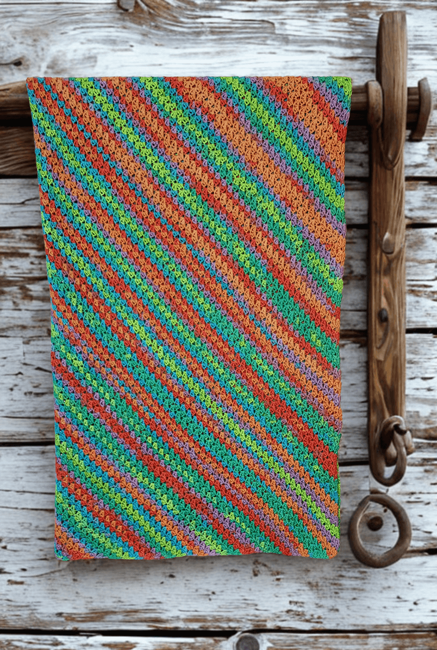 Magic Rainbow Crochet Cotton Baby Blanket Kit - Image 7