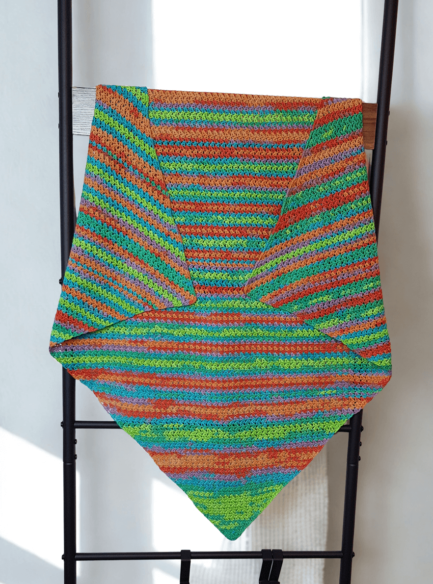 Magic Rainbow Crochet Cotton Baby Blanket Kit - Image 5