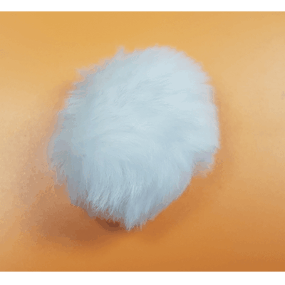 Small White Faux Fur Pom Poms 2cm & 5cm