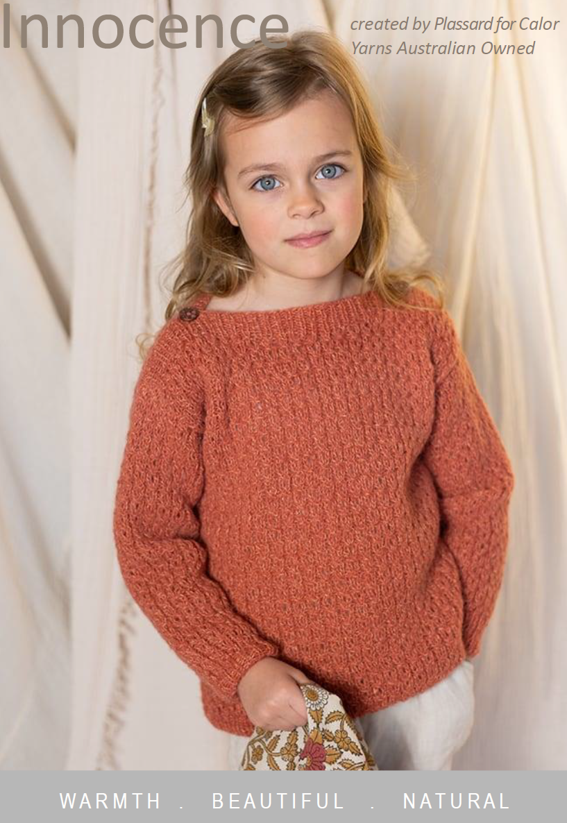 Eyelet Jumper Pattern Kids 2 to 14yrs