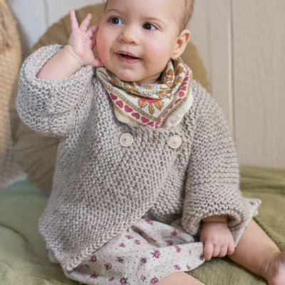 Beginner Sideways Baby Cardi Pattern