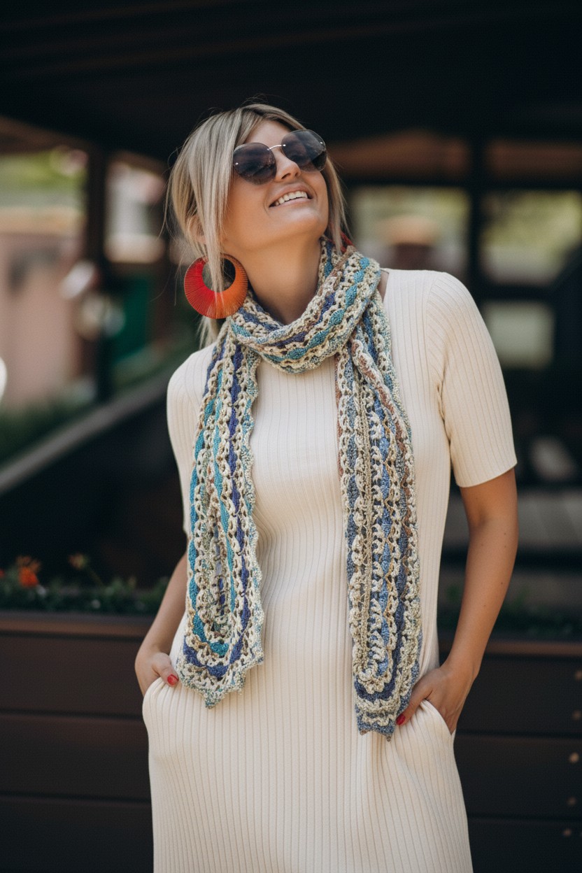 Carnival Crochet Wrap/Scarf Pattern