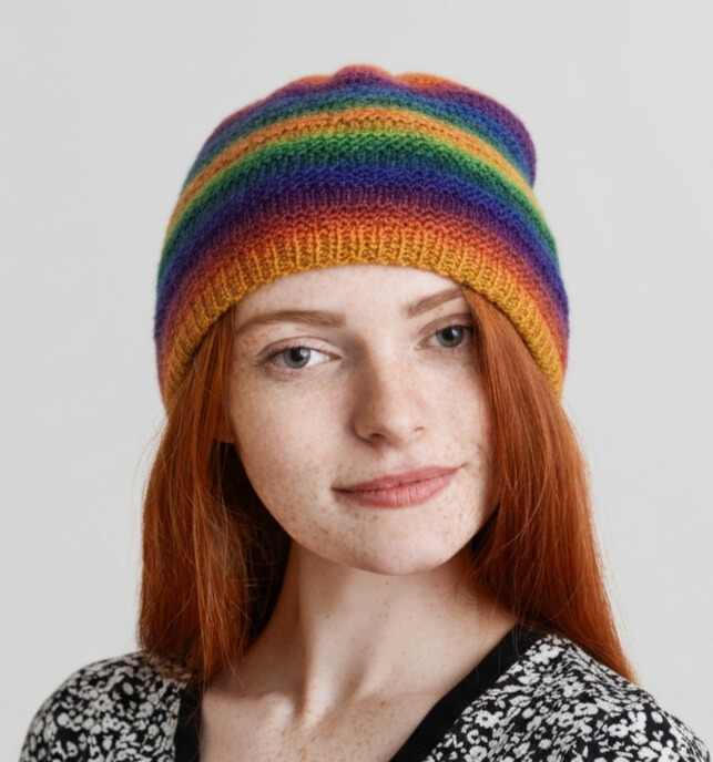 Easy Beginner Knit Trendy Beanie Pattern