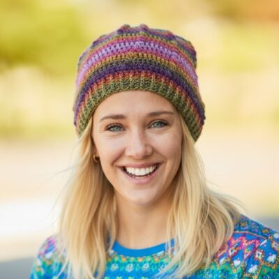 Little Puff Crochet Beanie Pattern