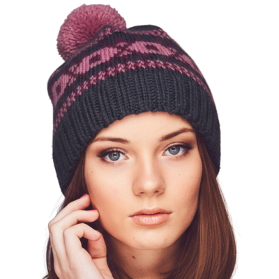 Fair Isle Knit 8ply Beanie Pattern