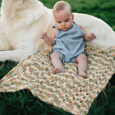 Oscars Crochet Baby Blanket Kit