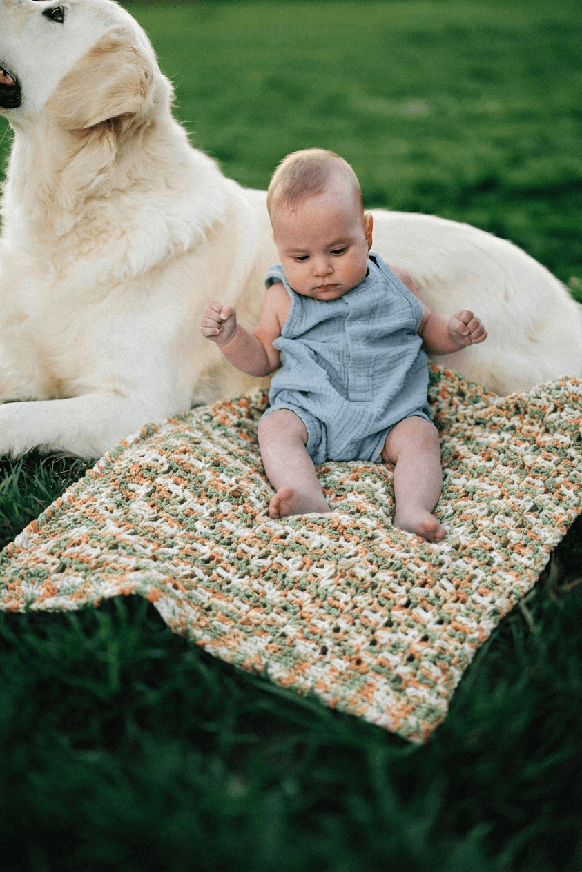 Oscars Crochet Baby Blanket Kit
