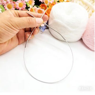 40cm -3mm Stainless Steel Circular Knitting Needle